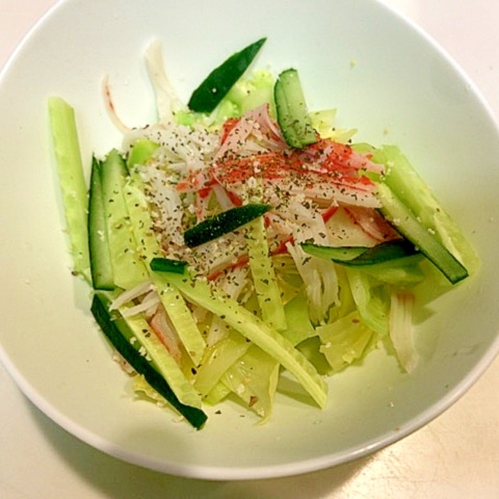 レンチンキャベツで キュウリとカニカマのサラダ レシピ 作り方 By アボカドプリン 楽天レシピ レンチンキャベツで キュウリとカニカマのサラダ レシピ 作り方 By アボカドプリン 楽天レシピ